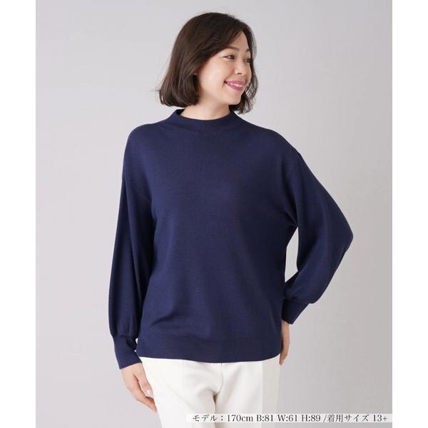【STUDIOUS】アルパカ混 ボトルネック ボリュームスリーブニット STUDIOUS（ステュディオス）の「【STUDIOUS】アルパカ混 ボトルネック