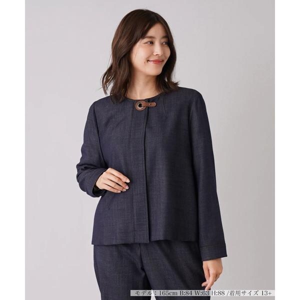 近年モデル✨レリアン　デニムライクジャケット デニムライクジャケット | レリアン プラスハウス(Leilian PLUS HOUSE