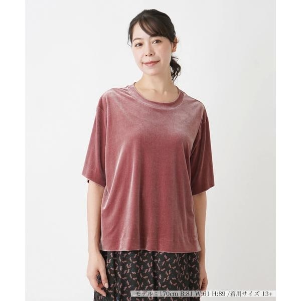 Leilian レリアン13+ ボートネックバルーン袖チュニックトップス