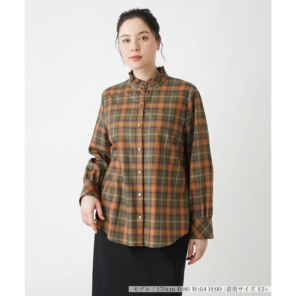 Leilian PLUS HOUSE / レリアンプラスハウス ボウタイ風ブラウス Leilian PLUS HOUSE &frasl; レリアンプラスハウス カットソー remi