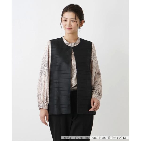 ♡！ 新品【ROCHAS Premiere～レリアン～】チュニック丈カーディガン