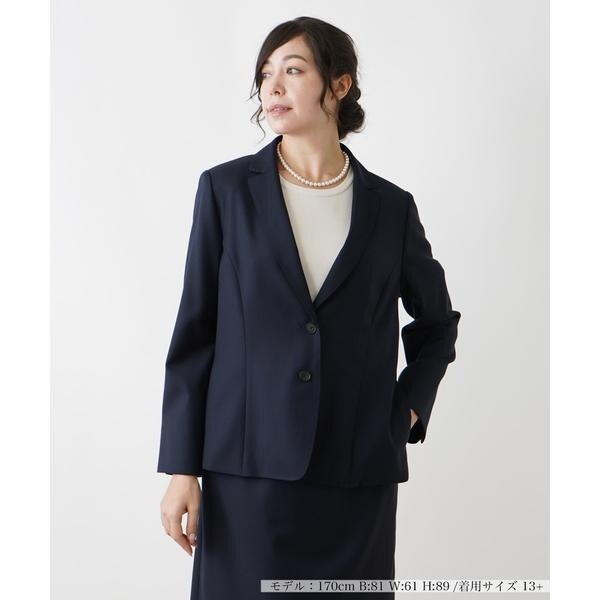 Leilian レリアン ネイビー 紺 スカートスーツ　上下セット　13＋号 スーツ|レリアン | レリアン公式オンラインストア