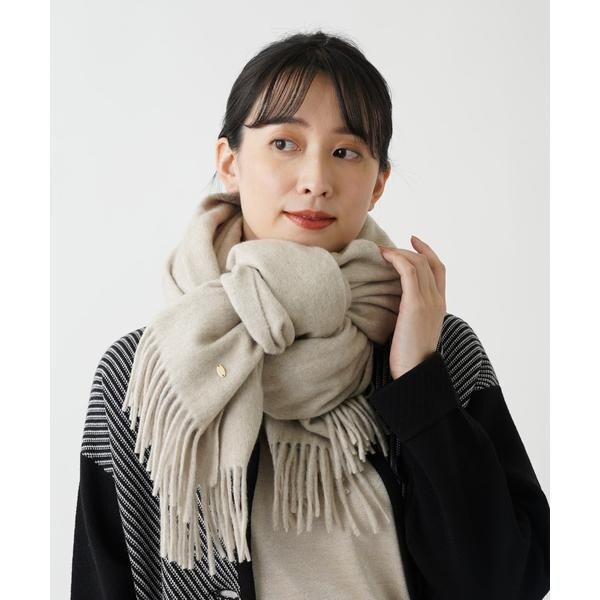 新規購入 G.Binda for レリアン カシミヤ+シルク大判ストールペイズリー柄 小物