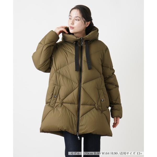 極美品○レリアン○2way ダウンジャケット フーデット 異素材 極美品○レリアン○2way ダウンジャケット フーデット 異素材