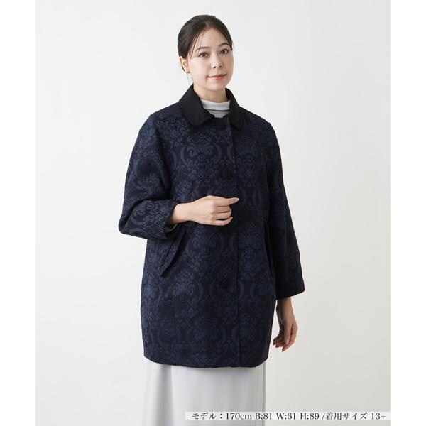 レリアンのハーフコート超美品 2wayハーフコート【THE NEW】【Leilian WHITE LABEL
