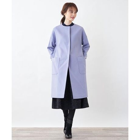 Special Price】【Nouque】ノーカラーロングコート | アンレクレ(en 