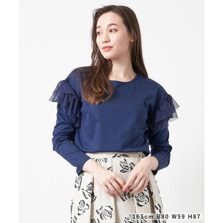 Nouque 袖フリルカットソー アンレクレ En Recre ファッション通販 マルイウェブチャネル