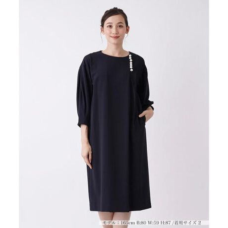 タグなし新品‼️BEATRICE ワンピース 茶色 ビジュー 