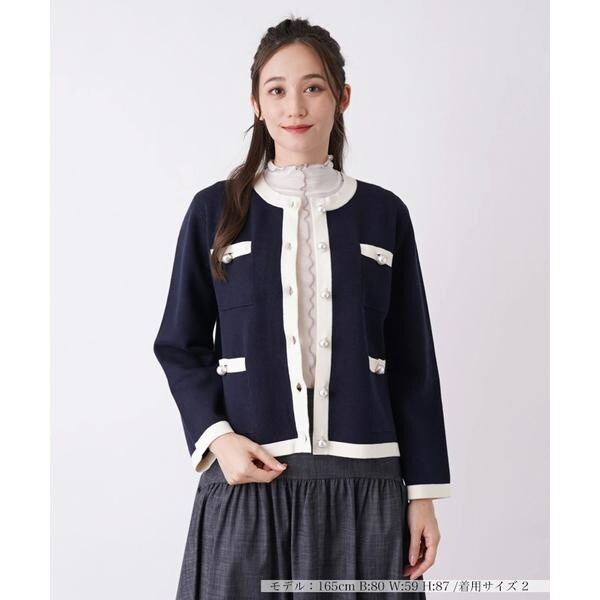 【送料0円】 en recre ボレロカーディガン ファー トップス