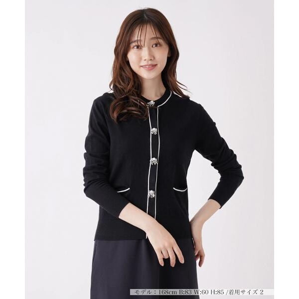 新品。マリリンムーン 2way フリルカシミヤ カーデ黒 新品。マリリンムーン 2way フリルカシミヤ カーデ黒 【公式通販】