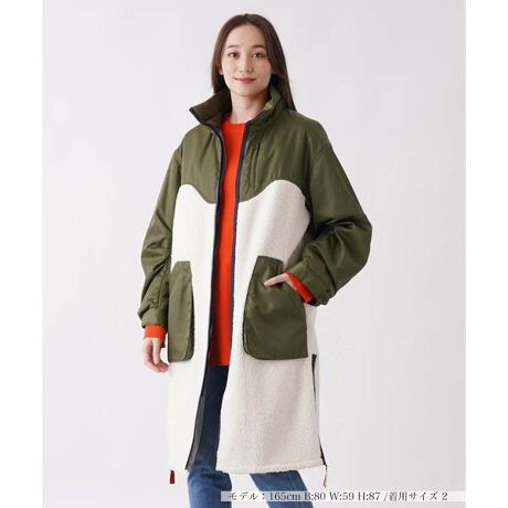 LANVIN en Bleu】ボア切替中わたコート | アンレクレ(en recre 