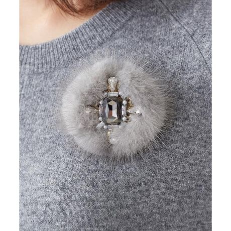 ミンクビジューブローチ キャラ オ クルス Cara O Cruz ファッション通販 マルイウェブチャネル