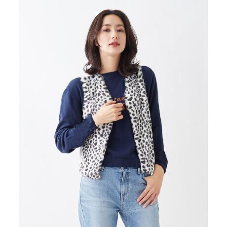 レオパードmixニットベスト キャラ オ クルス Cara O Cruz ファッション通販 マルイウェブチャネル Ca000 5 06 01