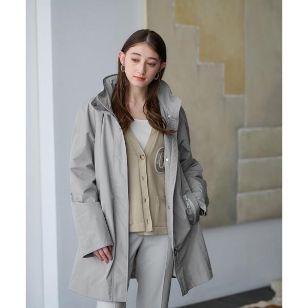 フード付きウールコート ショートコート レディース フード付き ウール風 ライク