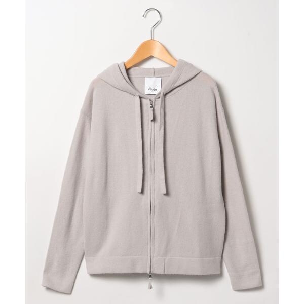【Allude】ウールアンドカシミヤパーカー ウールカシミヤジップニットパーカー【ALLUDE】 | ネミカ(NEMIKA