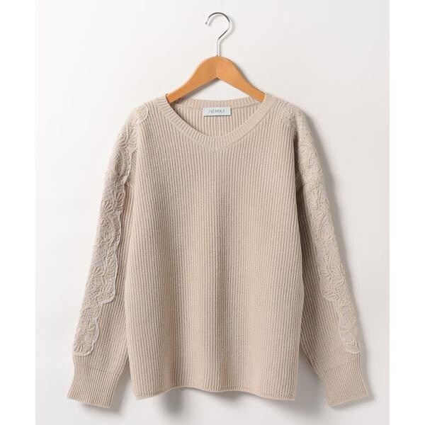 NEMIKA / ネミカ チュールレース使いセーター チュールレース使い