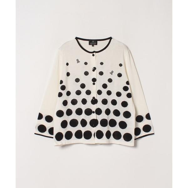 ランキングや新製品 マルチドット柄カーディガン | コレクション(LANVIN ランバン トップス