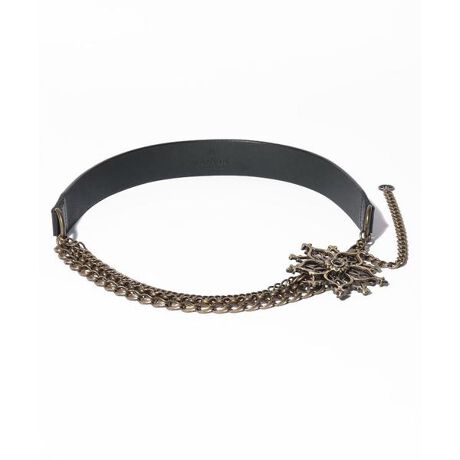 ランバン メタルフラワーベルト （JL MONOGRAM DESIGN BELT｜ランバン 