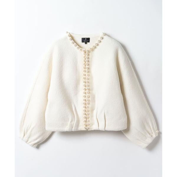2025新入荷 パール飾りショートジャケット コレクション(LANVIN ランバン | ジャケット・アウター