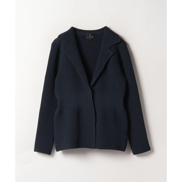LANVINCollection華麗なジャケット☆☆ LANVIN COLLECTION 異素材ミックスフォーマルオックスフォード