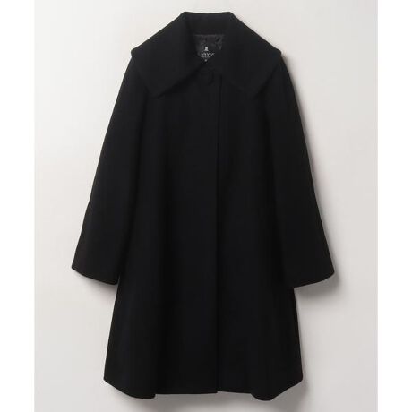 Black Three layered ファー付きマント（glareshop グレアショップ 