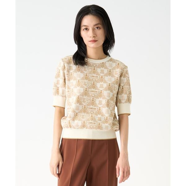 ランバンコレクション LANVIN COLLECTION 長袖ニット ジップアップ レディース 38 ランバンコレクション 長袖ニット ジップアップ レディース SIZE