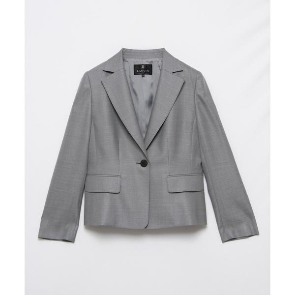 LANVIN COLLECTION ランバン ウールコート 羽織り ライトグレー コート | LANVIN COLLECTION | ランバン コレクション公式