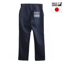 撥水加工前後刺繍入りパンツ