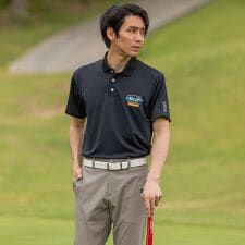 ルゥディパフィーインターナショナル(ROUX DI PERFE INTERNAZIONALE)の接触冷感 吸水速乾 紫外線防止 透け防止 エコリサイクル糸使用 ベアスムース刺繍ポロシャツ