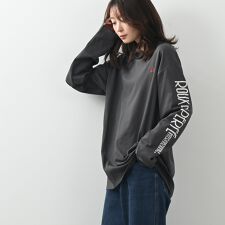 袖ロゴロンT