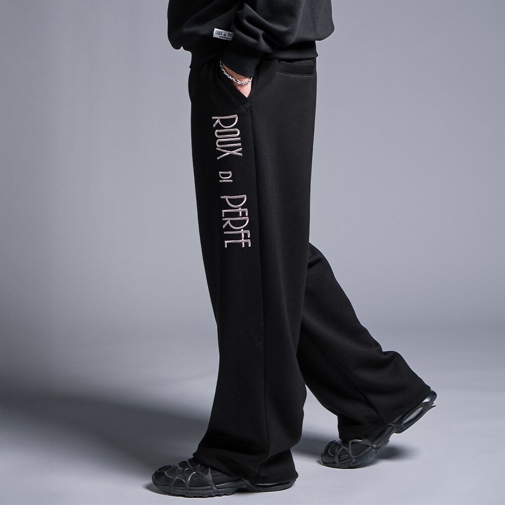 ルゥディパフィーインターナショナル（ROUX DI PERFE INTERNAZIONALE）/ロゴ刺繍 ダンボールニットパンツ ロゴ刺繍 ダンボールニットパンツ | ルゥディパフィー