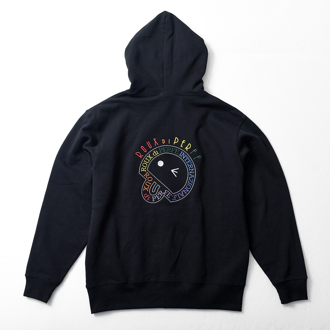 レインボー&ロゴ刺繍ジップアップパーカー | ルゥディパフィー