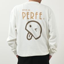 ロゴ刺繍×ベーマークプリントトレーナー