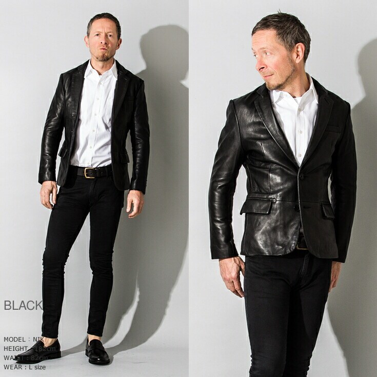 ブランドの革のブレザーメンズスリムフィットスーツジャケット M スーツジャケット Revesetgateaux Fr