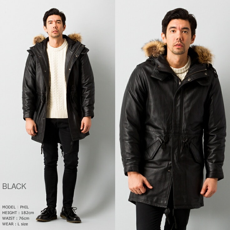 BANANA REPUBLIC M51 type 本革モッズコート