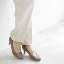 日本製 シューファンタジー Shoe Fantasy ラウンドトゥパンプス レイン