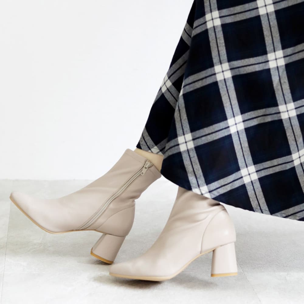 日本製 シューファンタジー Shoe Fantasy チャンキーヒール ストレッチ