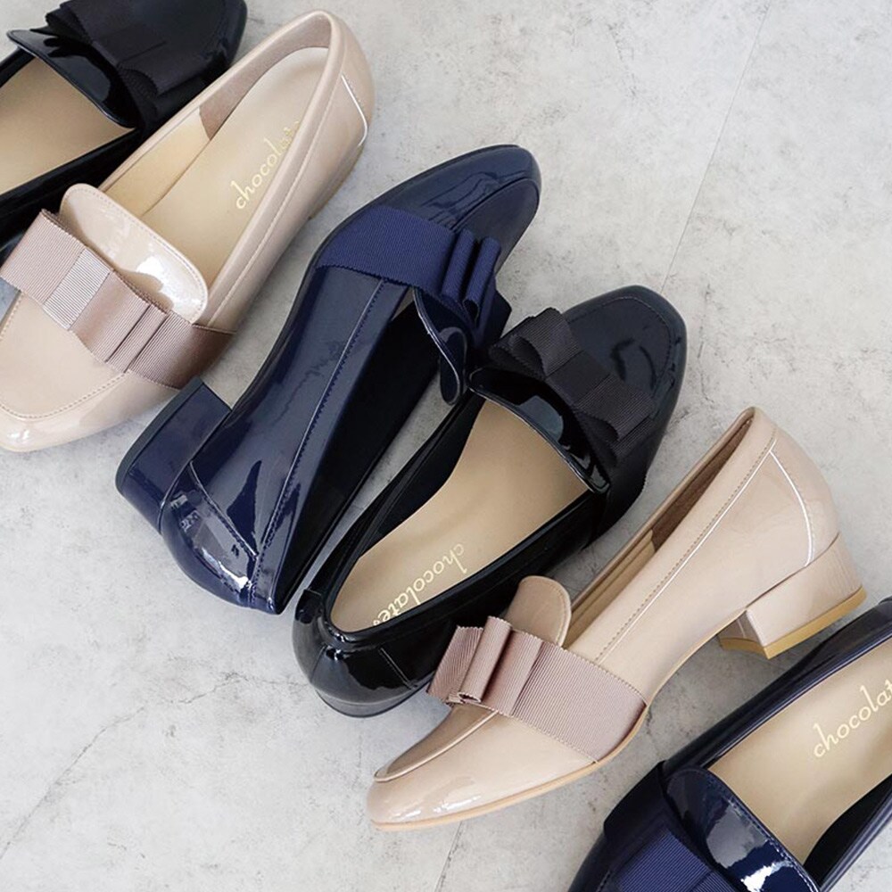 日本製 シューファンタジー Shoe Fantasy グログランリボン ローファー