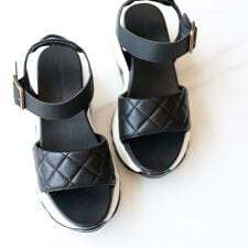 シューファンタジー Shoe Fantasy 厚底 キルティング スポーツサンダル