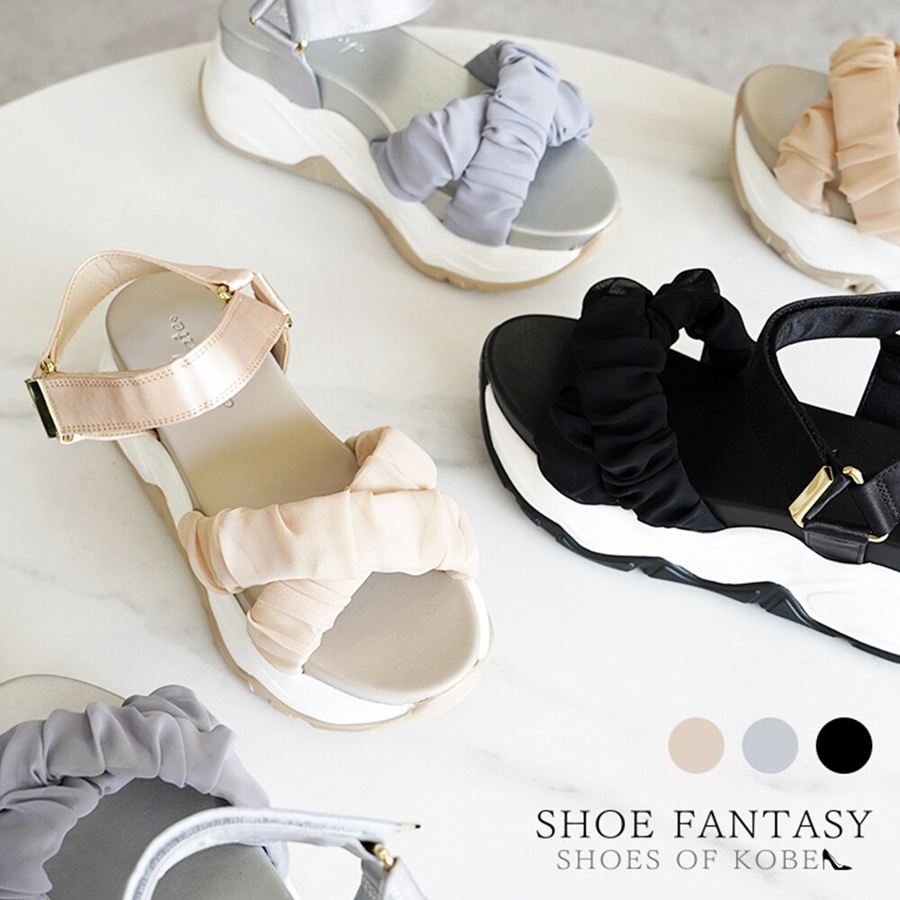 日本製 シューファンタジー Shoe Fantasy ネックベルトゴムサンダル