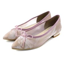 日本製 シューファンタジー Shoe Fantasy チュールレース ポインテッドパンプス