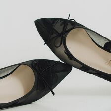 日本製 シューファンタジー Shoe Fantasy チュールレース ポインテッドパンプス