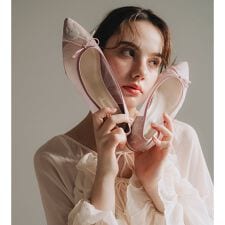 日本製 シューファンタジー Shoe Fantasy チュールレース ポインテッドパンプス