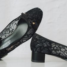 日本製 シューファンタジー Shoe Fantasy チュールレースパンプス ローヒール