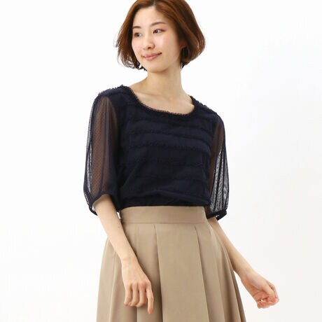 ドット柄レース半袖ブラウス リネーム Rename ファッション通販 マルイウェブチャネル Cb001 457 62 01