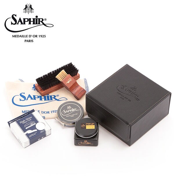 SaphirNoir　デラックスハイシャインセット　ラージ 楽天市場】サフィールノワール Saphir Noir【返品交換不可】デラックス