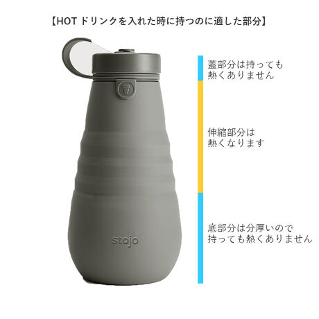 ストージョ ボトル 通販 マイボトル おしゃれ Stojo Bottle 590ml マグボトル 水 バックヤードファミリー Backyard Family Stpkp590 ファッション通販 マルイウェブチャネル