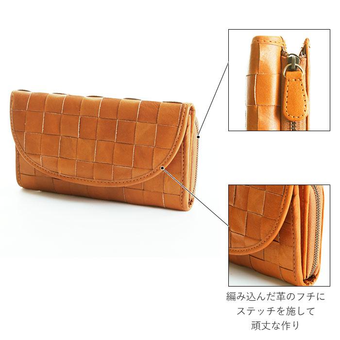 fes長財布 zucchero filato 長財布 レディース 財布 本革 ブランド L字