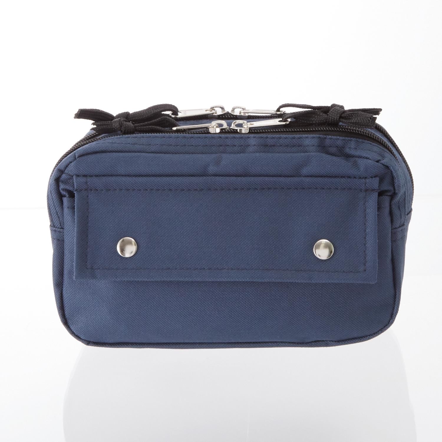 ダブルファスナー ウエストポーチ