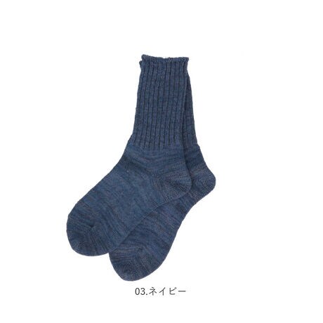 靴下 レディース おしゃれ 通販 くしゅくしゅ 暖かい 蒸れない ソックス ミドル丈 リネン混紡 綿 バックヤードファミリー Backyard Family So1129 ファッション通販 マルイウェブチャネル
